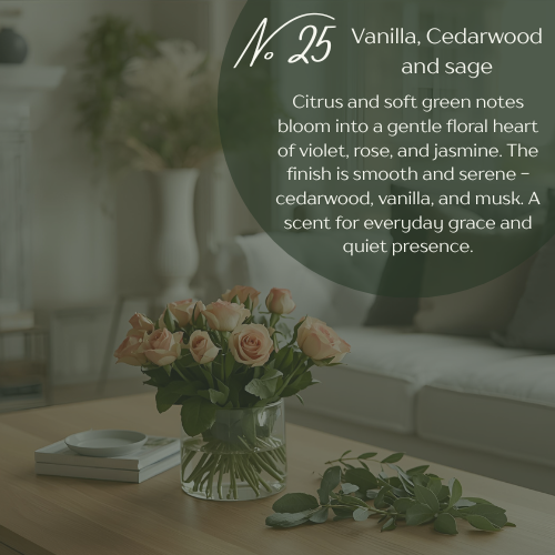 No 25 Vanilla, Cedarwood & Sage - Alternate View